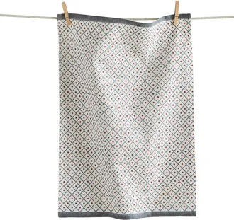 Tag Dots Block Print Dishtowel Blue Multi Cotton Everyday at Nordstrom