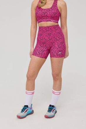 OOSC Infinite High Waisted Shorts - Pink Leopard at Nordstrom, Size Small 7 Uk