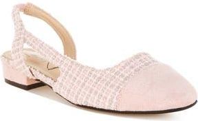 London Rag Karita Tweed dOrsay Slingback Pump in Pink at Nordstrom Rack, Size 5