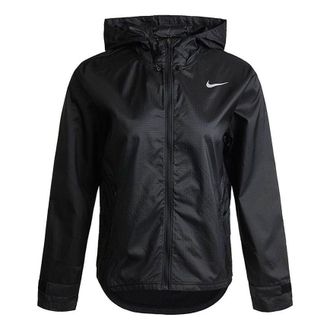 Nike (WMNS) Nike Jacket Running Sports Hooded Jacket Black CU3218-010