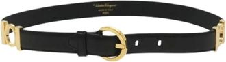 Ferragamo Pre-owned Belts, female, Black, Size: ONE SIZE Pre-owned Leather Belt