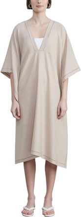 Lafayette 148 New York Hurston Wool, Silk, & Linen-Blend Kaftan
