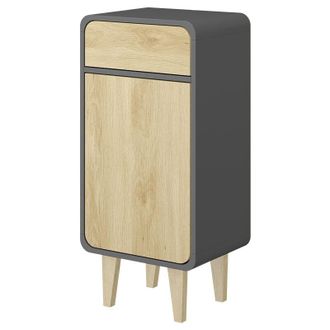 Vicco Mueble Midi Arla, Antracita/roble Dorado, 40 X 81 Cm
