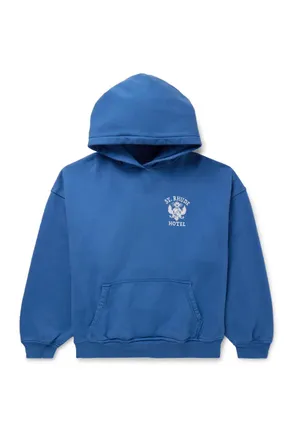 Rhude Logo-Print Cotton-Jersey Hoodie