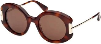 Max Mara Sunglasses, female, Brown, Size: 52 MM Sunglasses