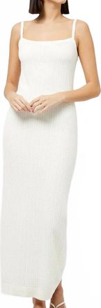 French Connection Cotton Pointelle Maxi Dress In Cream