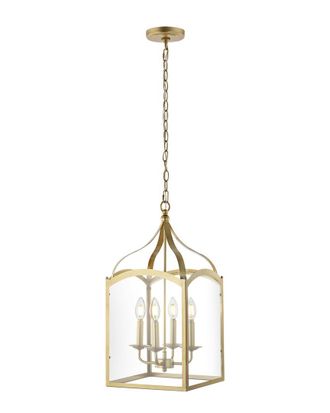 Jonathan Y Designs Jonathan Y Ruth 11In 4-Light Lantern Metal/Led Pendant