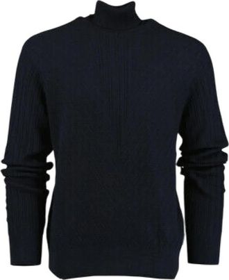 A|X Armani Exchange Turtleneck Pullover - Heren - Coltruien - Blauw - XL - Truien & Vesten