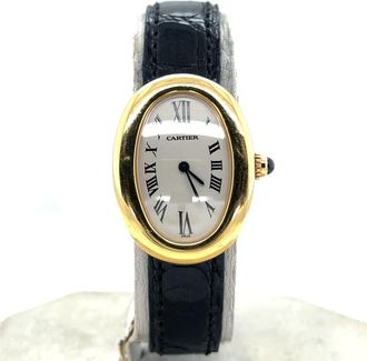 Cartier Pre-owned Cartier Baignoire Hand Wind Silver Dial Ladies Watch 1954