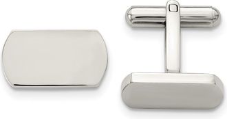Diamond2Deal Stainless Steel Polished Cufflinks
