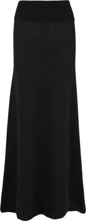 Cortana Erika Skirt - Dames - Maxi Rokken - Zwart - S - Wol - Rokken