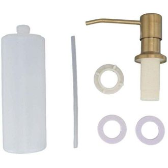 OEM Dispensador De Jab&oacute;n Para Fregadero De Cocina Ej.life De 300 Ml, De Acero Inoxidable, Multifuncional, Giratorio 360&deg;, Color Dorado - Crezuo