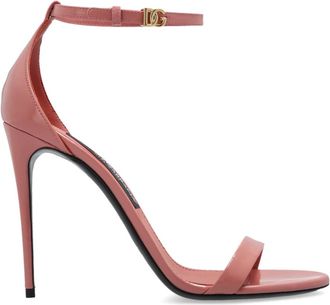 Dolce & Gabbana Sandalen met hak - Dames - Sandalen met hakken - Roze - 41 EU - Leer - Schoenen