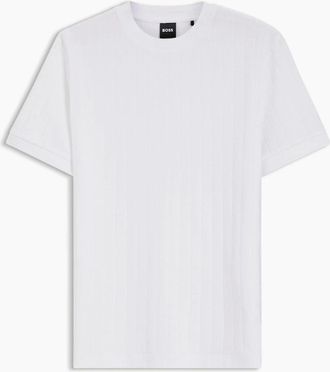 HUGO BOSS Mens BOSS Black H Thompson 236 T-Shirt 100 White - Size: 40