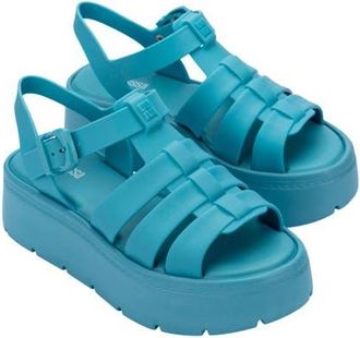 Melissa Up Platform Slingback Fisherman Sandal in Blue at Nordstrom, Size 10
