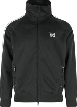 Needles Black Poly Smooth Double Zip Jacket