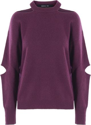 Federica Tosi Maglione a collo alto - Viola