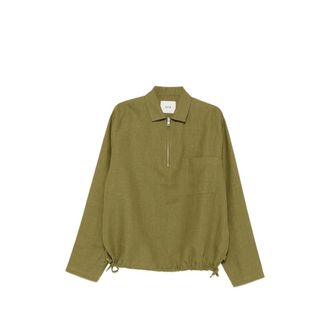 Arte Zip-fastening Drawstring Polo Shirt