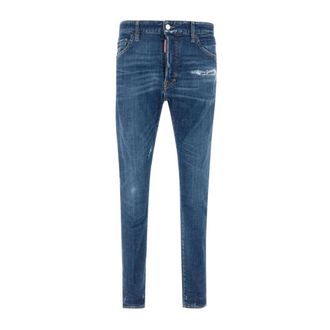 Dsquared2 Slim-fit Jeans, male, Blue, Size: L Distressed Denim Jeans
