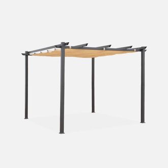 Sweeek 3x3m Isla Pergola Roof Cover in Beige