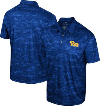 Colosseum Mens Colosseum Royal Pitt Panthers Daly Print Polo at Nordstrom, Size Medium