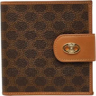 Celine Macadam Brown Pvc Leather Wallet (Bi-Fold) (Pre-Owned)