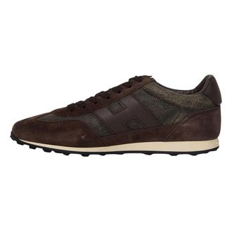 Hogan H699 Sneakers - Heren - Sneakers - Bruin - 41 1/2 EU - Leer - Schoenen
