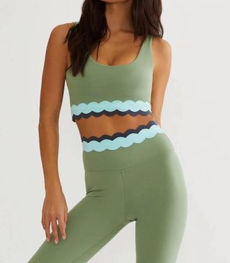 Beach Riot Marin Scoop Neck Top In Sage Mist