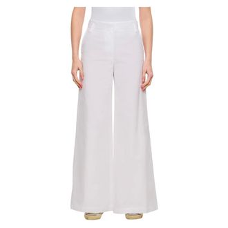 Alberto Biani Wide Trousers, female, White, L, Wide Trousers