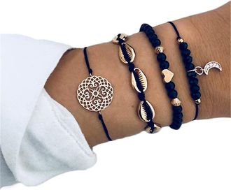 Generic Bracelet for Women s Multilayer Charm Beads Boho Bracelet Jewelry for Women Nice and Clever Multicolor