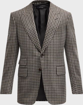 Tom Ford Men & apos;s Damier Shelton Check Sport Coat