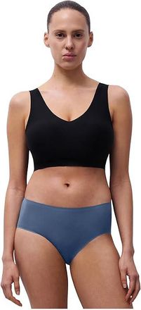 Chantelle Soft Stretch Hipster Womens Underwear Storm Blue, Cotton/Microfiber/Polyamide