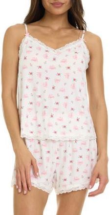 Flora Nikrooz Fleur 4-Piece Pajamas Set in Ivory at Nordstrom Rack, Size X-Large