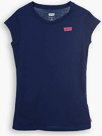 Levi's Camiseta para adolescentes Batwing - Mujer - 10A - Azul / Medieval Blue
