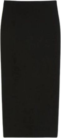 Max Mara Solivi Midi Rok - Dames - Midirokken - Zwart - XS - Rokken