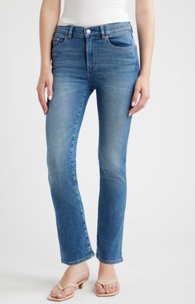 DL1961 Mara Straight Mid Rise Instasculpt Jeans in Crisp Air at Nordstrom, Size 25