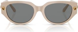 Swarovski 54mm Butterfly Sunglasses in Milky Pink at Nordstrom