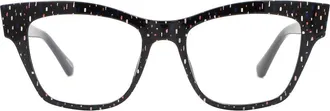 Kate Spade New York myno 50mm cat eye blue light blocking reading glasses in Pattern Multicolor/Blue As at Nordstrom
