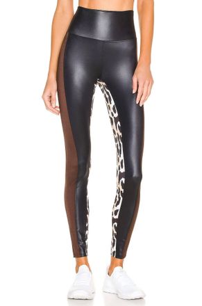 Beach Riot Spotted Leopard Legging In Black