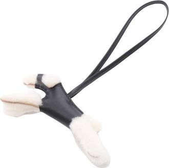 Herm&egrave;s Pre-owned Hermes Milo Lambskin and Wool Budy Bag Charm Ladies 2320HQZRHOINJ12M