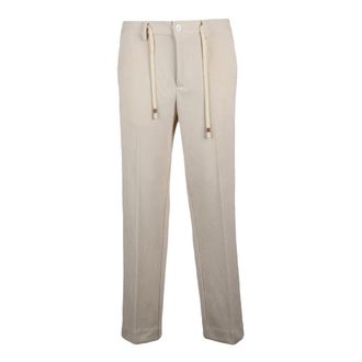 Daniele Alessandrini Broeken, Heren, Beige, XL, Katoen, Broek