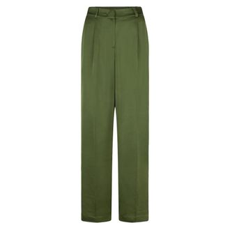 Dante6 Dames, Broeken, Groen, Maat: XS Satijn