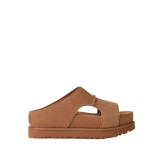 UGG Sliders, female, Brown, Size: 10 US Goldenstar Gleam Slide