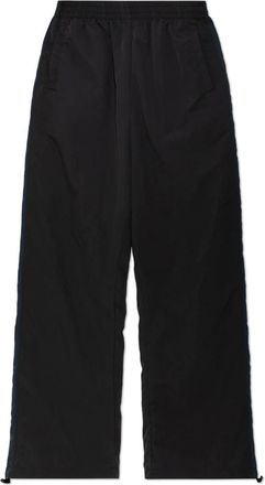 VETEMENTS Broeken, Heren, Zwart, XL, Nylon, Nylonbroek Met Zijstrepen