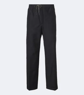 Maison Margiela Cotton and silk-blend straight pants