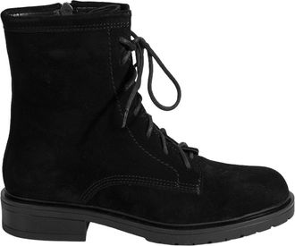 Desa Woman Boots - Leather Upper, Lace-Up, Round Toe, Flat Heel, Snow-Resistant | Black - 38