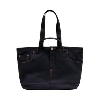 Kenzo Five Pockets Tote Bag - female - Kenzo - Shopping Bags - Blue - ONE SIZE - Bags