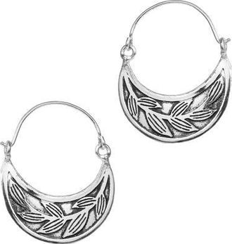 Matr Boomie Patra Vine Hoop Earrings in Silver at Nordstrom