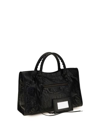 Balenciaga Womens Le City Medium Handbag Black Handbags Hand Bags
