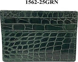 Abas Mens Alligator Card Case